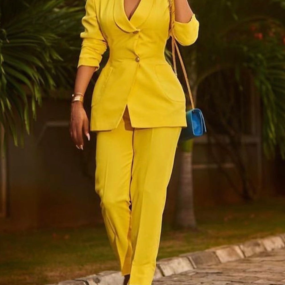 Yellow suit